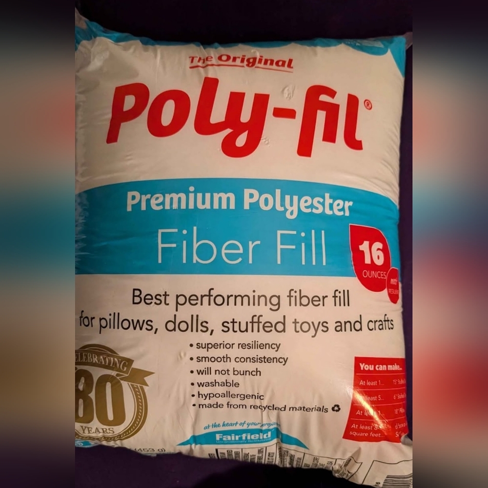 Poly-fil Premium Polyester Fiber Fill 16oz